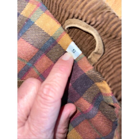 Vintage Spencer Douglas barn chore coat tan canvas with flannel lining size Smal - Picture 8 of 10